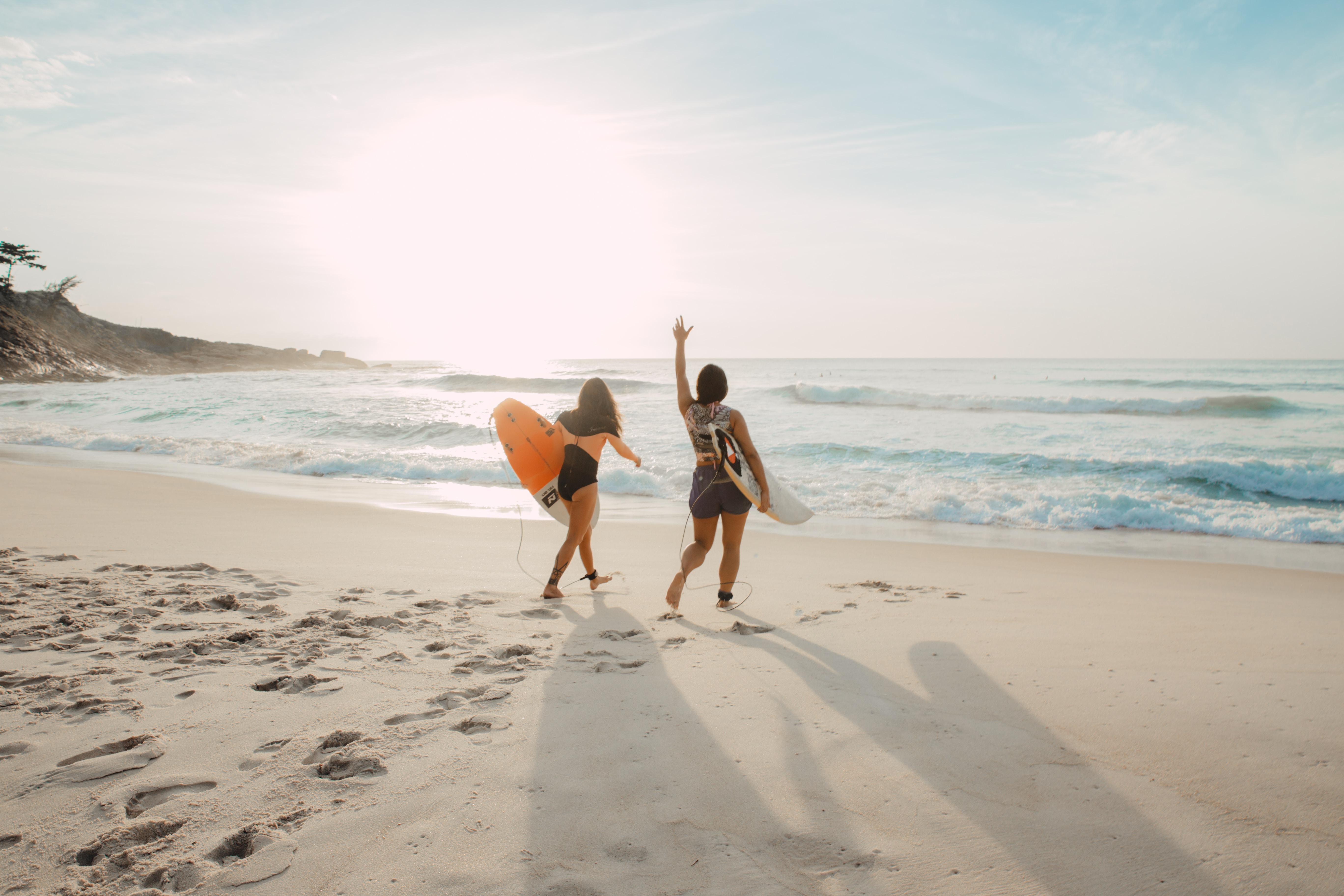 Tourists surfing in Nasugbu